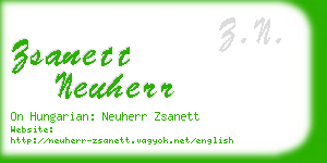 zsanett neuherr business card